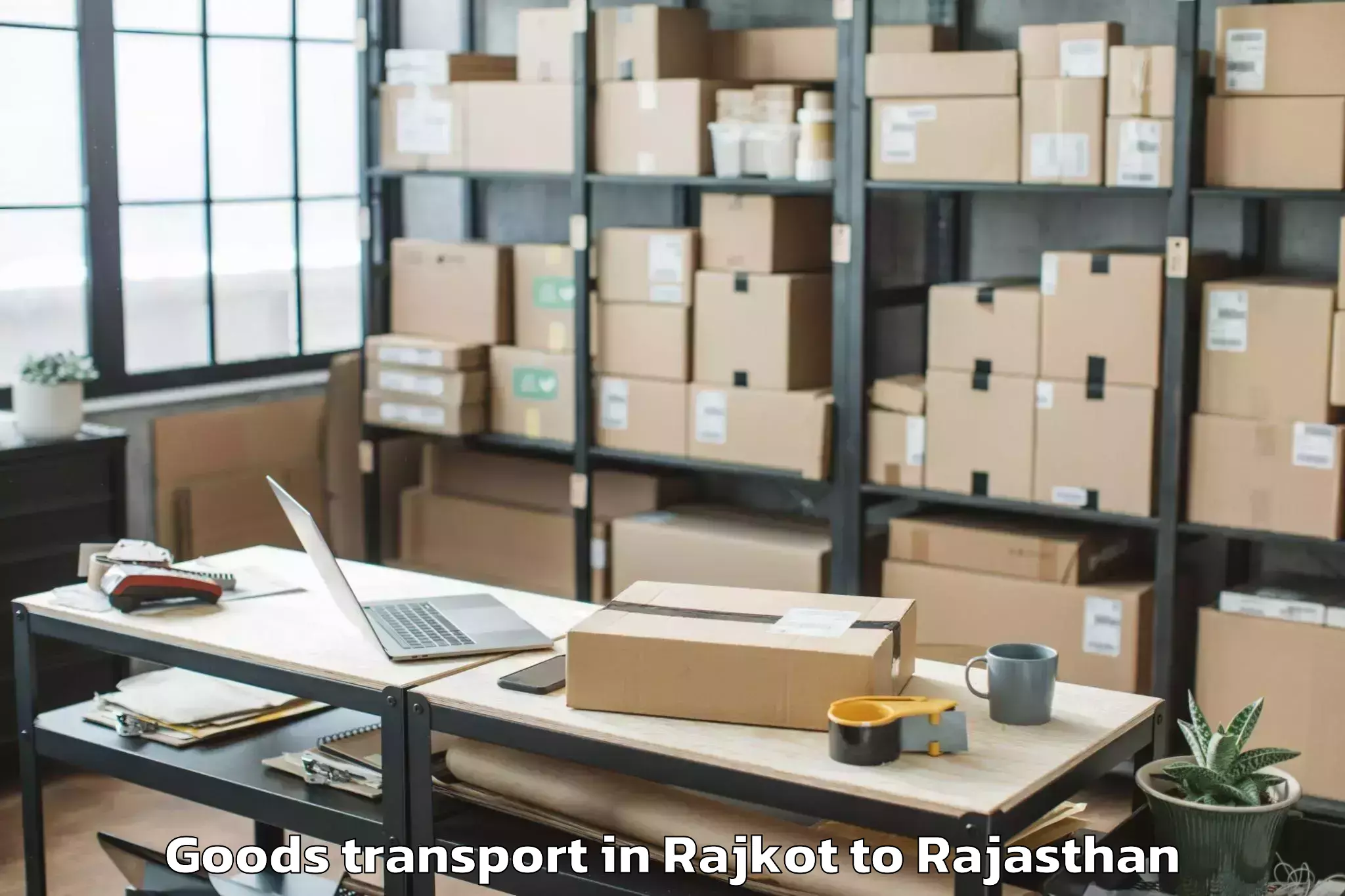 Book Rajkot to Kumher Goods Transport